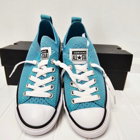 CONVERSE Chuck Taylor All Star SNEAKERS YOUTH shoe,12 BLUE AQUA - Picture 3 of 6